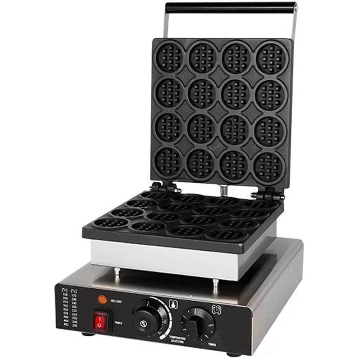 Gaufrier rond professionnel à 16 empreintes